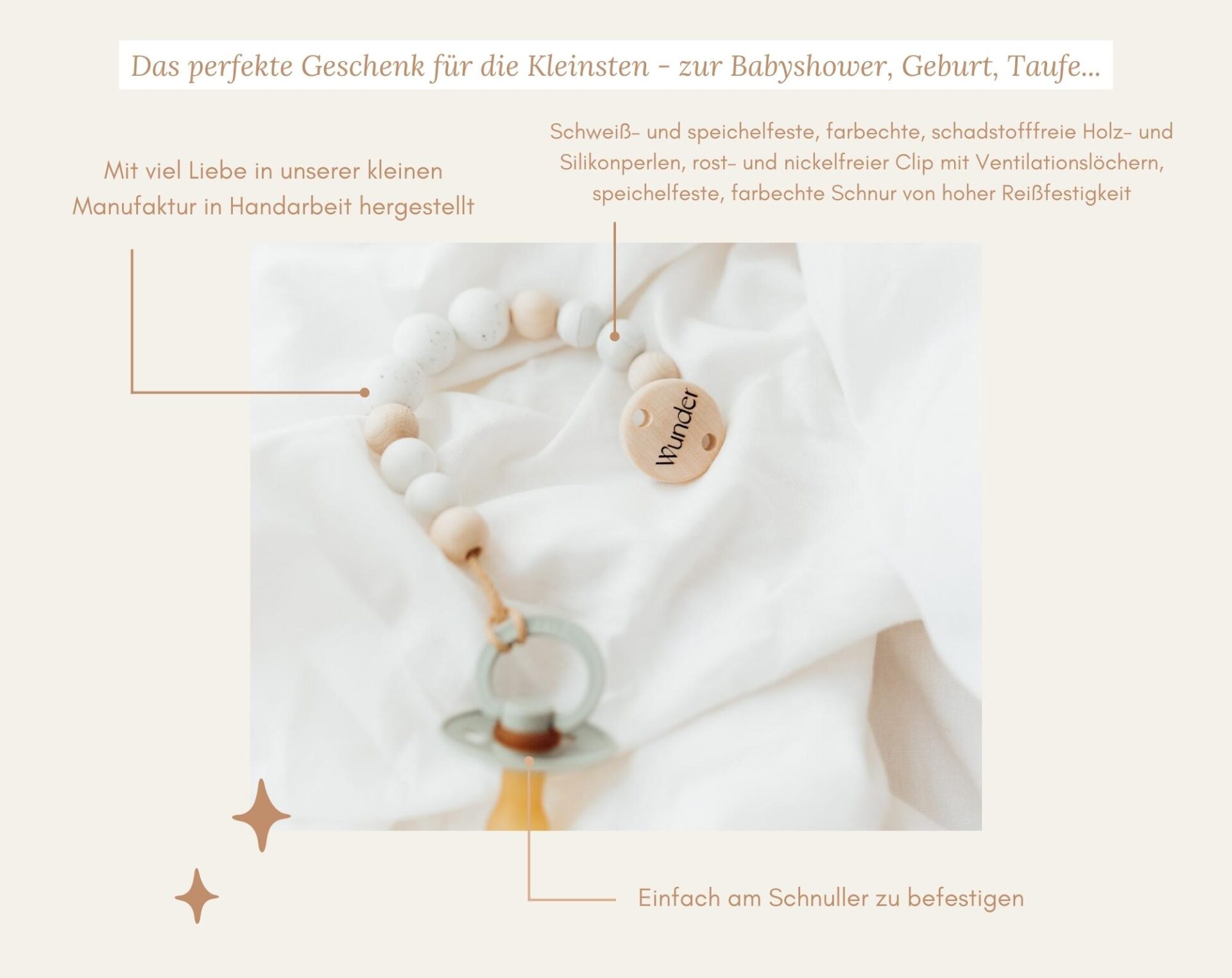 Schnullerkette Wunder – Bild 5